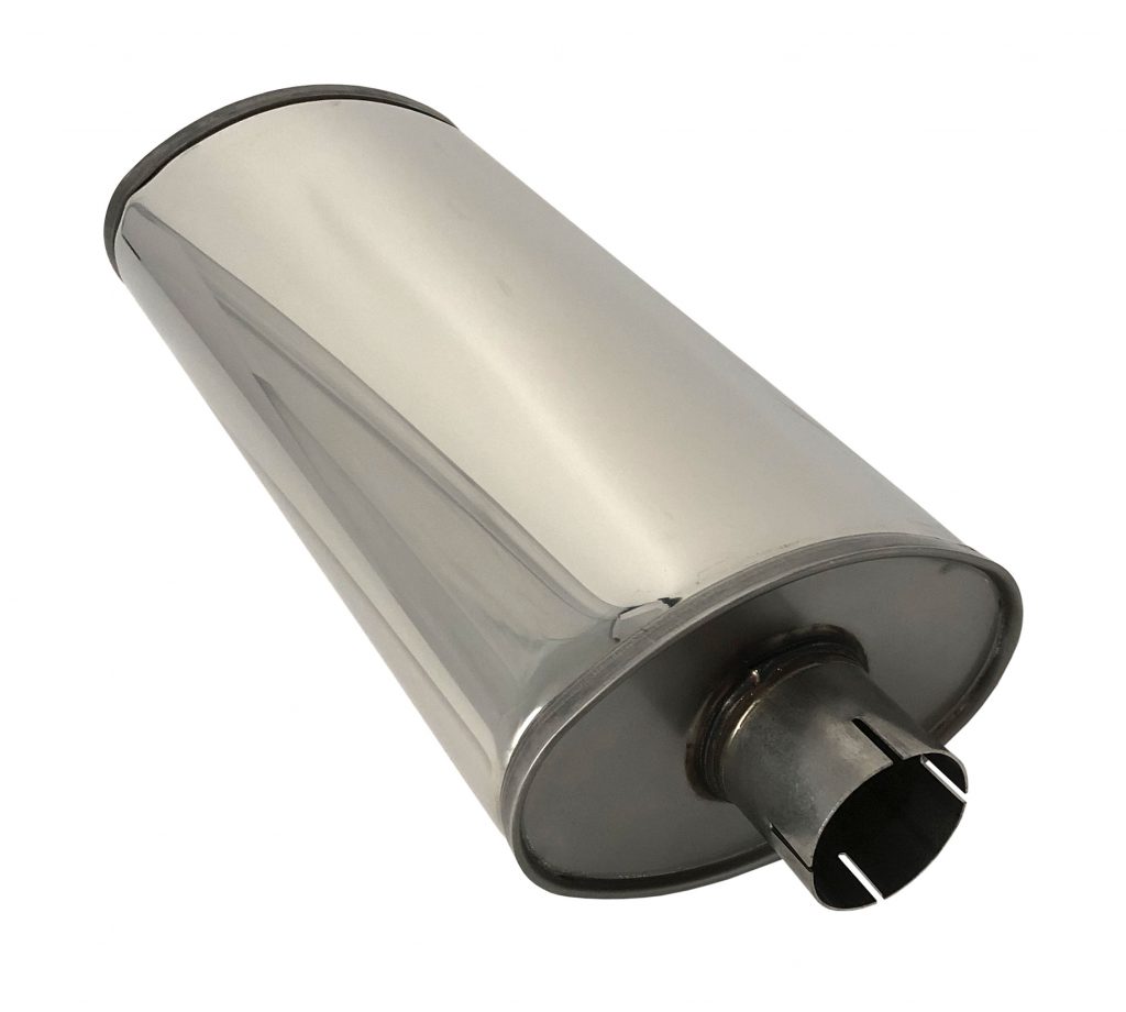 Jetex Exhausts Ltd Oval Silencer Box HEAVY 2 5 Inch Stainless