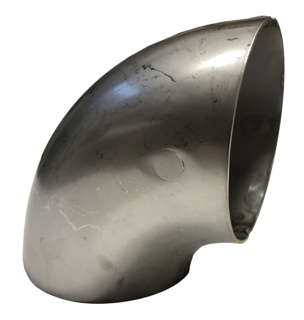 Jetex Exhausts Ltd 90 Degree Welding Bend 3 Inch Stainless Steel CLR 62mm