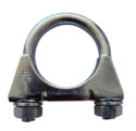 Galvanised 45mm U clamp [1.75 inch]. Fits a 45mm external diameter pipe (or swaged 42mm pipe).