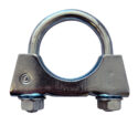 Galvanised 48mm U clamp [1.75 inch]. Fits the swaged end of a 1.75 inch/45mm pipe or 48mm external diameter pipe.