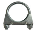 Galvanised 67mm U clamp [2.5 inch]. Fits the swaged end of a 2.5"/63.5mm pipe.