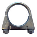 Galvanised 65mm U clamp [2.56 inch]. Fits a 65mm diameter pipe.