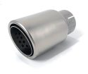 Round Brushed Tailpipe [2.5 inch] [stainless steel] - Tip Dia=90mm / L=170mm