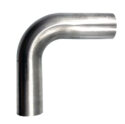 90 degree bend [2 inch] [stainless steel] CLR=65mm (tighter radius - no swaged end)
