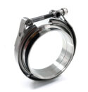 V-Band Clamp Set (includes V-Band and male and female flanges) | 4 inch | Stainless Steel
