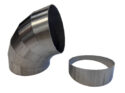 6 x 15° pie cut welding bends [4 inch/102mm] [stainless steel] CLR=102mm/1D (Bag Qty=6)
